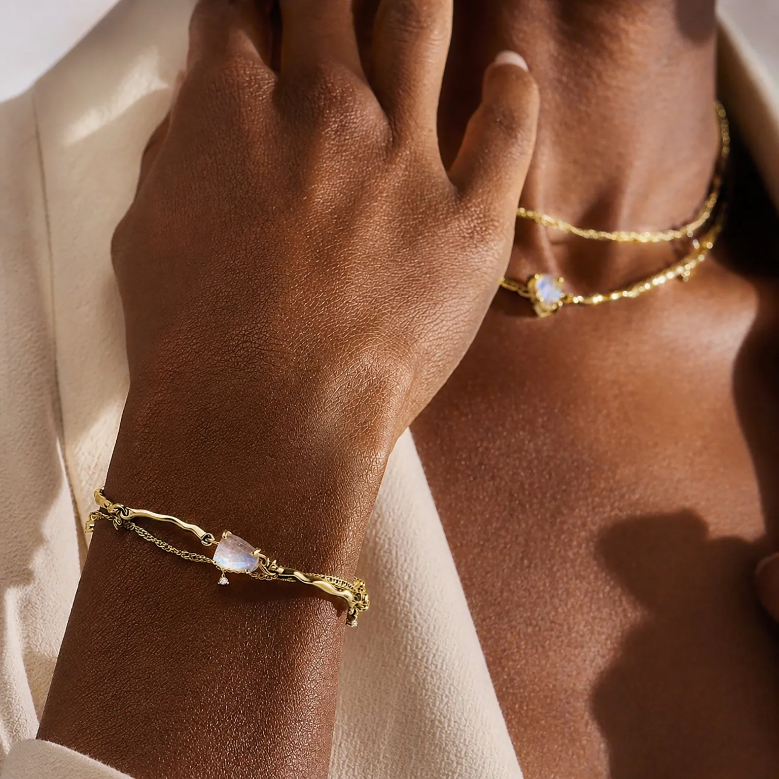 Moonstone Bracelet - Flow