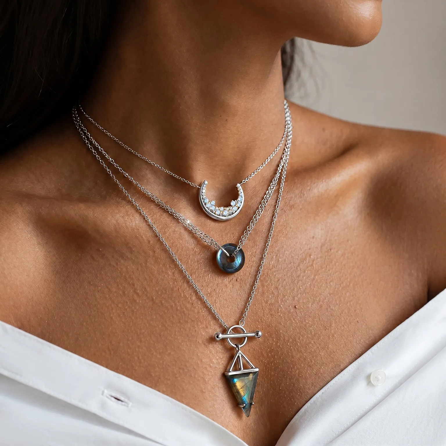 Labradorite Necklace - Ora