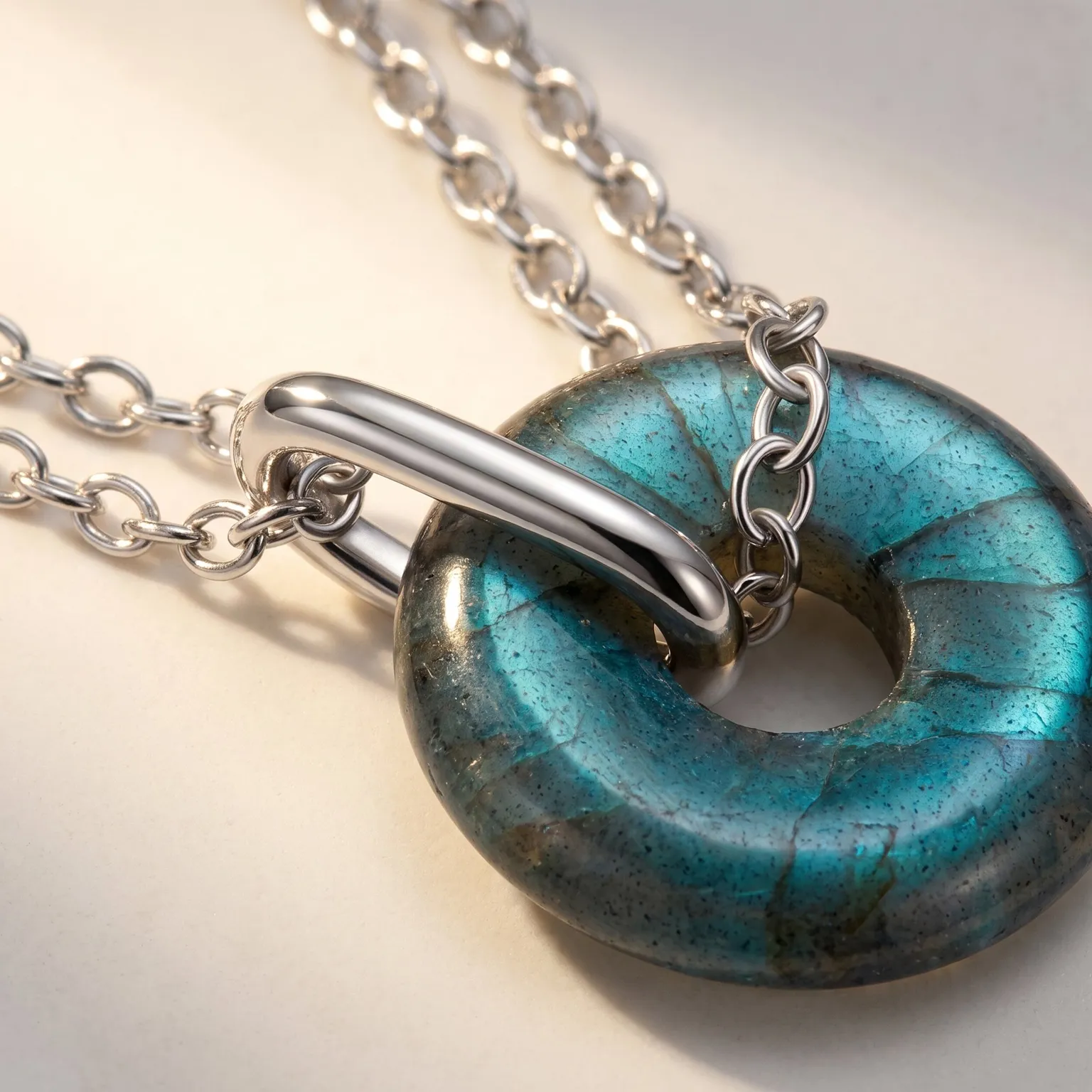 Labradorite Ora & Black Obsidian Heroine Necklaces