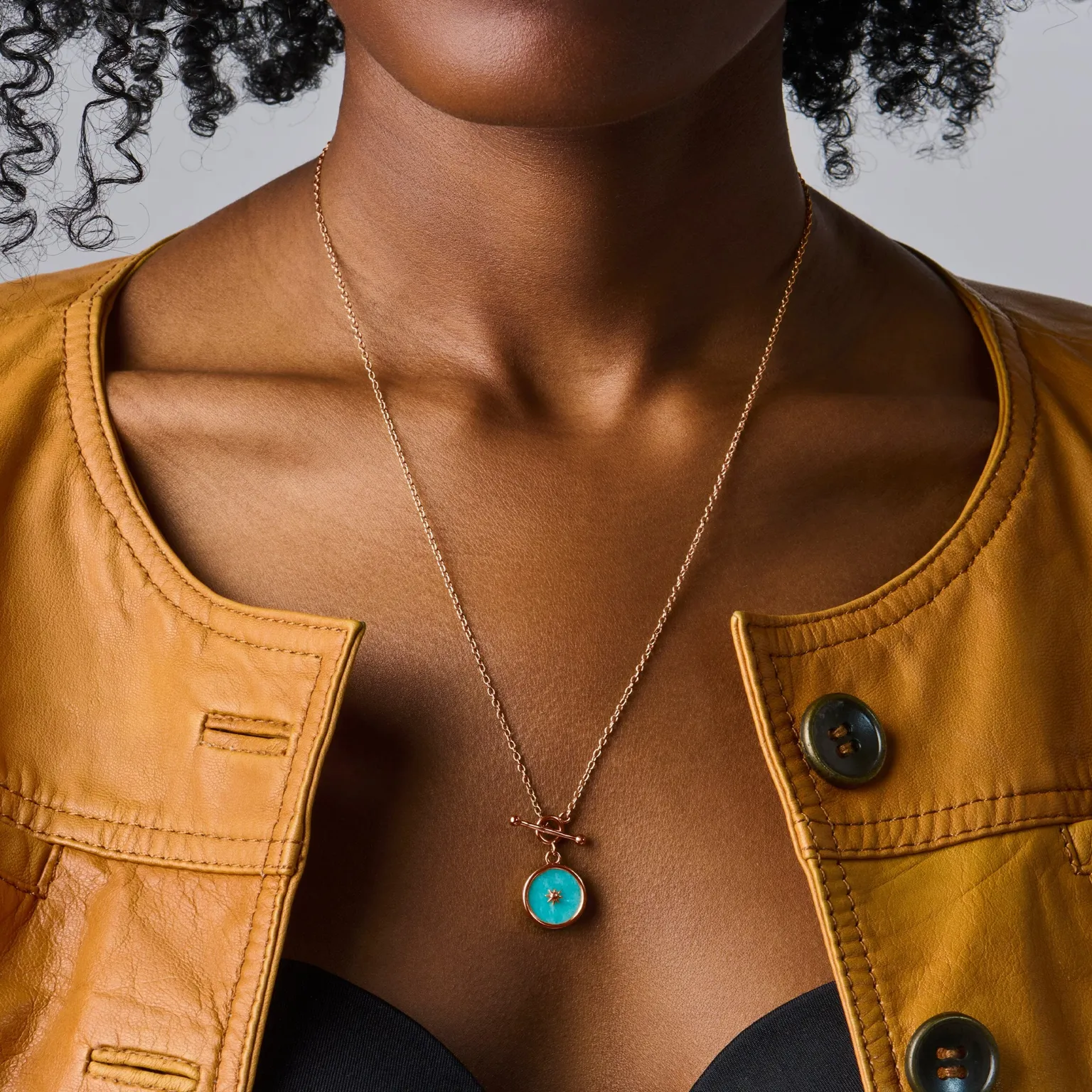 Amazonite T-Lock Necklace - Sol
