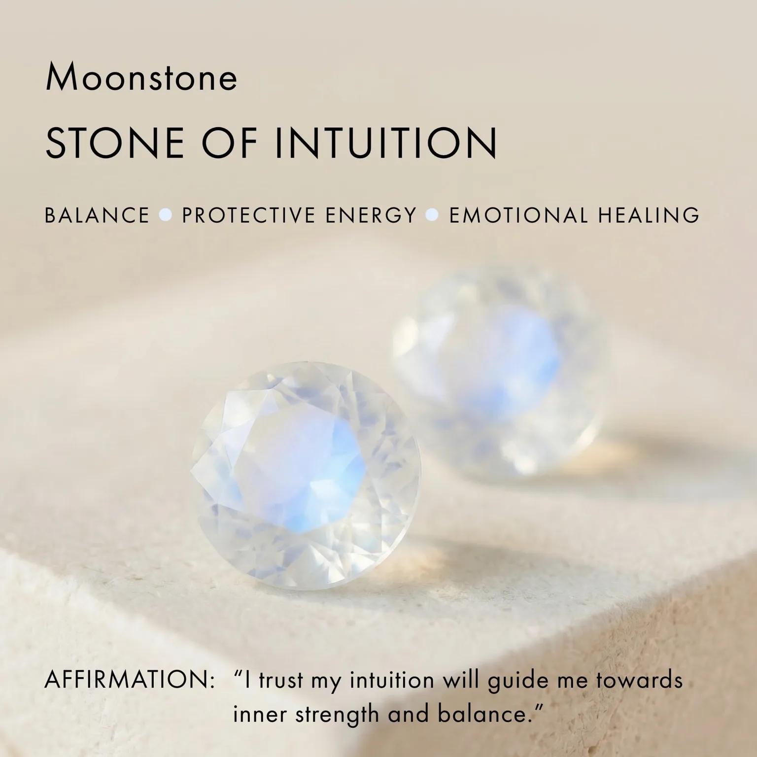 Moonstone Necklace - Hidden Heart