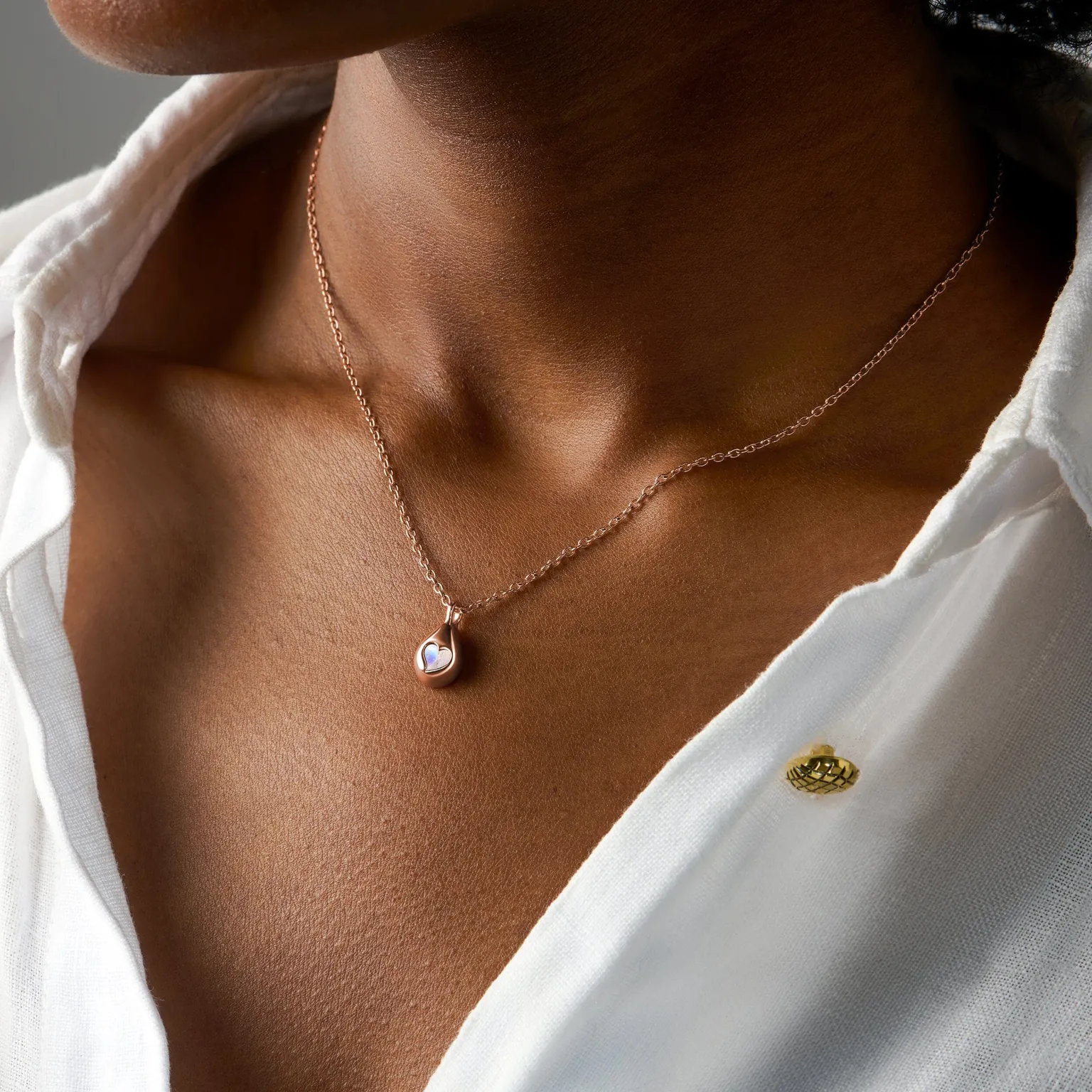 Moonstone Necklace - Hidden Heart
