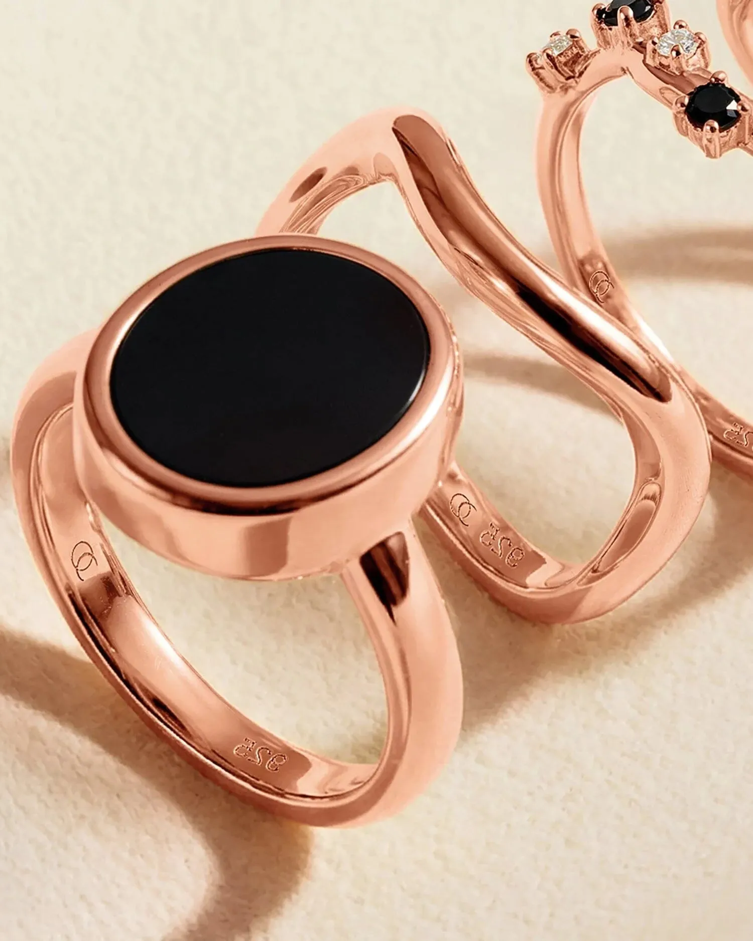 Black Onyx Ring - Enfolded