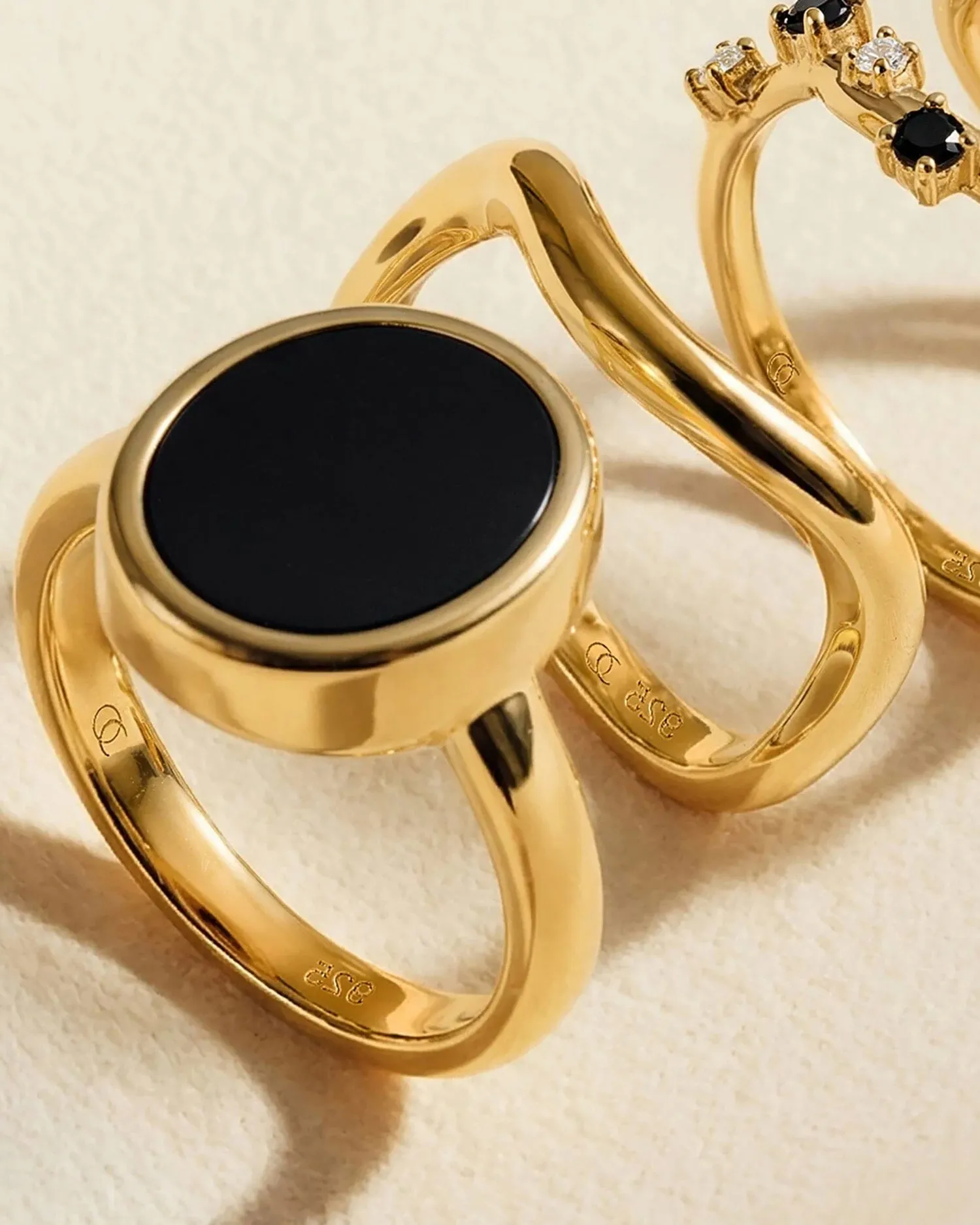 Black Onyx Ring - Enfolded